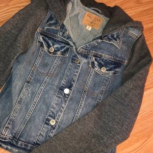 Hooded jean jacket